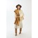 Cross-Bodi bag, Magnet, long belt, beige color