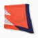 Platen women's scarf Minaku, 70*70, central red