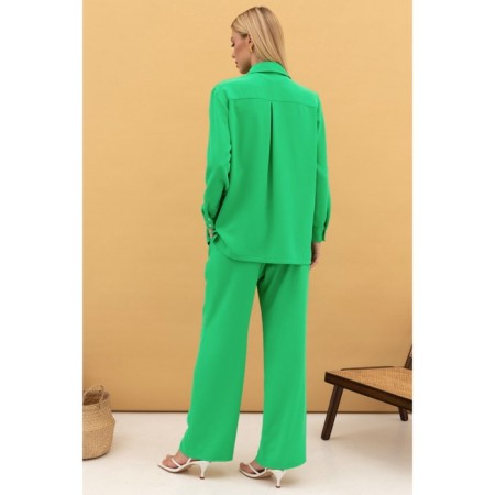 Female set: shirt, trousers, size 58-1