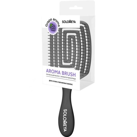 Combing for dry and wet hair Solomeya, with grape aroma