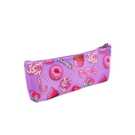 School Penal on a zipper of sweets purple