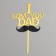 Topper "I love you dad", color gold