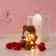 Set Gift "Bear Cinnamon with a bow" soap red roses 5 pcs, dew 7x7x12 cm