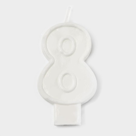 Candle figure for the cake "8", 3.7 x 7.2 cm-4
