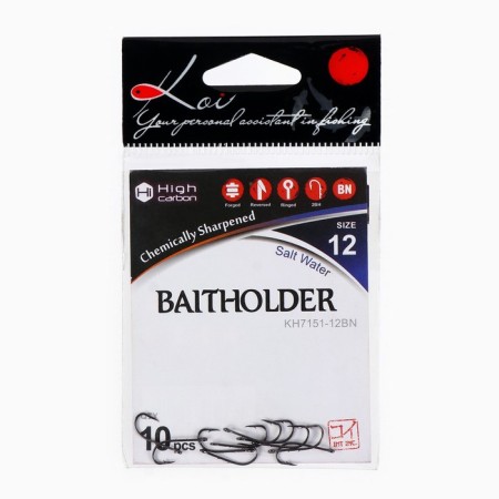Hooks KOI Baitholder, color BN, No. 12, 10 pcs.