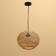 Ceiling Lamp from Rotan "Andri" 1x120W, E27, 30x30x25 cm