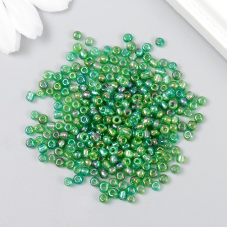 Beads "Zlatka" 08/0, 3 mm, 10 g 0167 Green-1