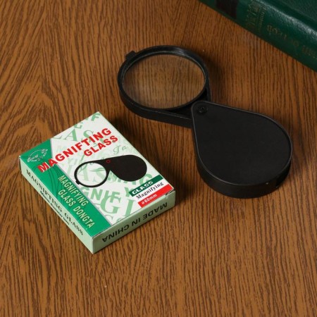 Folding magnifier 3x, d = 6 cm, master K. Black-4