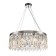 Suspended Indigo lamp, 12029/8p Chrome. 8x40W, E14, 600x600x255/1255 mm, transparent color
