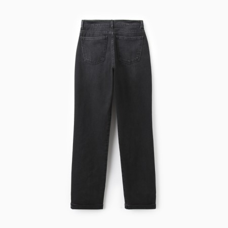 Pants women's jeans minku Selvedge Denim Black color, pr 48-15