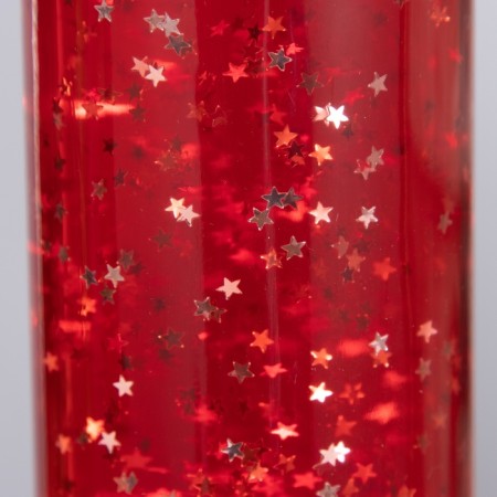 Lava-lamp "cylinder" 1x30W E14-R39 (sparkles) red 12x12x37cm-5