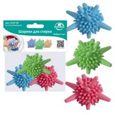 Washing balls, 3pcs, 4x3.5 cm