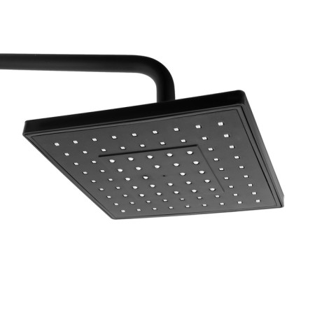 The shower system Zein Z3861, mixer, tropical and hand watering can, shelf, brass, black-8