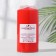 Candle - cylinder, 6x12.5 cm, 35 hours, 275 g, red