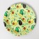 A set of paper utensils disposable avocado ”, 6 plates, 6 glasses, 1 garland