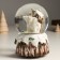 Souvenir Polystone Water Ball Music "White Bears in the Forest" 11.5x11.5x14 cm