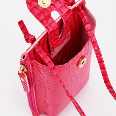 Baby bag on magnet, long belt, pink color-2