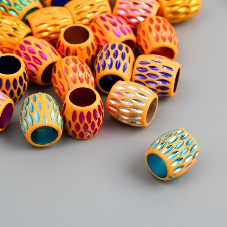 Beads for creativity Plastic "Ethno. Damn. Hologography" set of 20 g 1.3x1.3x1.3 cm-1