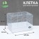 A cage for rodents with a high pallet, 47 x 30 x 35 cm, white