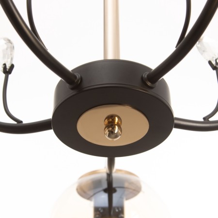ARISA chandelier 5he27 40W black and gold 60x60x40 cm-5