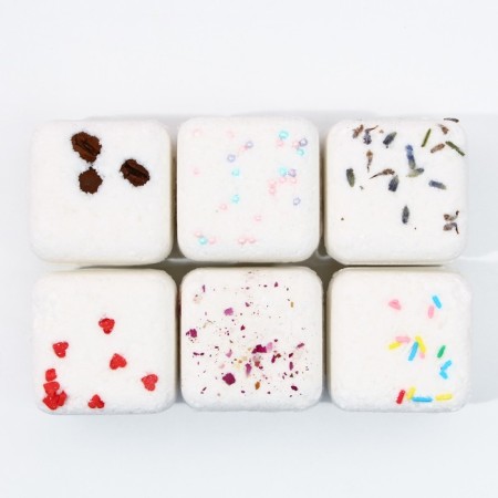 Gift set of cosmetics “Shine!”, Bath bombs with additives 6 x 70 g, pure happiness-1
