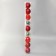 Set of balls plastic D-8 cm, 9 pcs "Melody" Christmas tree gloss, red