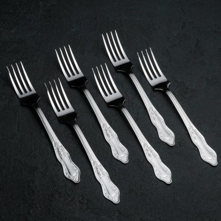Set of cutlery "Slav", 24 items, thickness 1.2 mm, silver color-4