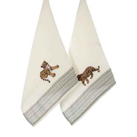 A set of wuffed napkins Diva Afrodita "Tiger", size 35x50 cm, 2 pcs-3