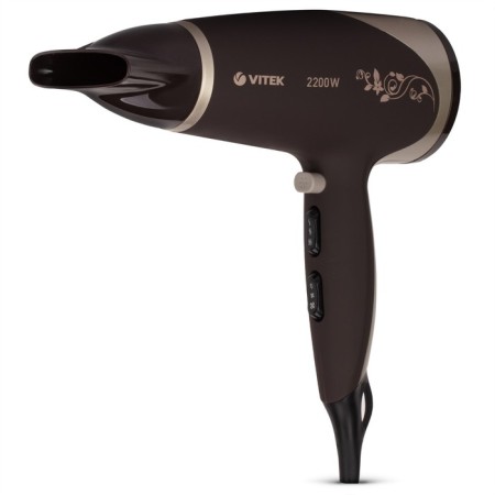 Vitek VT-2327 CL, 2200 watts, 3 modes, 2 speeds, 2 nozzles, cold. air, cord 1.8 m-1