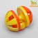 A pungent toy with a ball ball, 9 x 6.5 cm, a mix of flowers