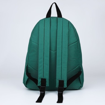 Backpack School Textile Lucky Moment, with pocket, 29x12x40, green color-4
