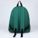 Backpack School Textile Lucky Moment, with pocket, 29x12x40, green color