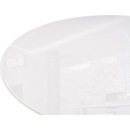 Glass table Rock metal, white/black 80x80x75 cm-2