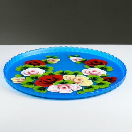 Set for juice with a tray "Zhostovo" Art painting, 6 glasses 1250/200 ml-18