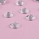 Rhinestones are sewing “cone”, from organic glass, d = 8 mm, 50 pcs, white color
