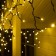 Garland "fringe" 3 x 0.6 m, IP65, UMS, dark rubber thread, 160 LED, glow warm white, 220 V