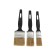 SIBRTSHIC of brushes 82507, natural bristles, flake, 25 mm, 35 mm, 50 mm, 3pcs.