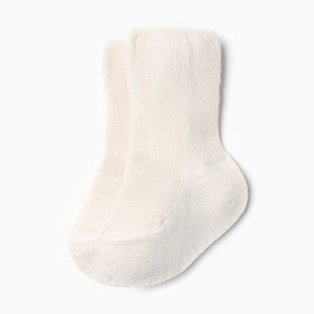Набор детских носков Крошка Я BASIC LINE, 3 пары, р. 6-8 см, молочный-3