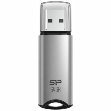 USB flash drive 64 GB Silicon Power Marvel M02 Silver USB 3.0 / SP064GBUF3M02V1S-1