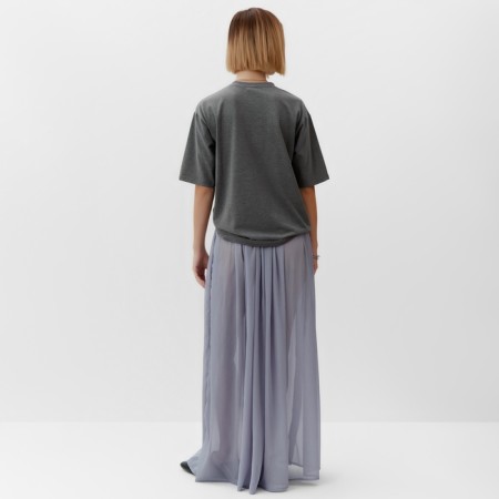 Women's skirt Minaku: Casual Collection Color Gray-Great, Rr. 42-2