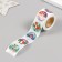 New Year Stick Paper "Beast - Winter Holidays" d = 2.5 cm 252 pcs in roll