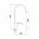 Fashun A4161 kitchen mixer, single -leaf, 35 mm cartridge, brass, chrome
