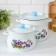 Set of pan "violet", 2 items: 4/5.5 l, enameled covers, induction, color of mix