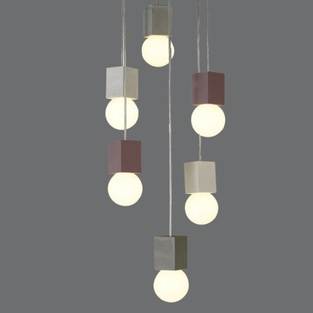 Suspended chandelier Mantra Galaxia, E27, 6x20W, 210 mm, white color-2