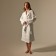 Welfare Women's bathrobe SL Home: Chess "Blanc de Blanc", size L, 100% cotton, 340 g/m2