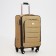 Small suitcase 20 "on lightning, code castle, with extension, beige color
