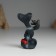 Polystone souvenir "Snakes Dark in the embrace" 5.8x4.8x9 cm