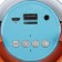 Portable column Luazon Lab-54, 10 W, 1200 mAh, Microsd, AUX, USB, gray-turquoise