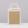 Folding box with a window, white, 15 x 15 x 18 cm