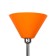 Plaphon "cone" E27 orange 25x25x15cm